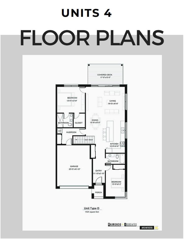 Richmond Woods — floor plan, unit 4