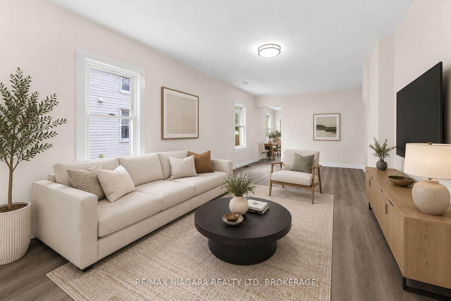 Virtually Staged Living Room
