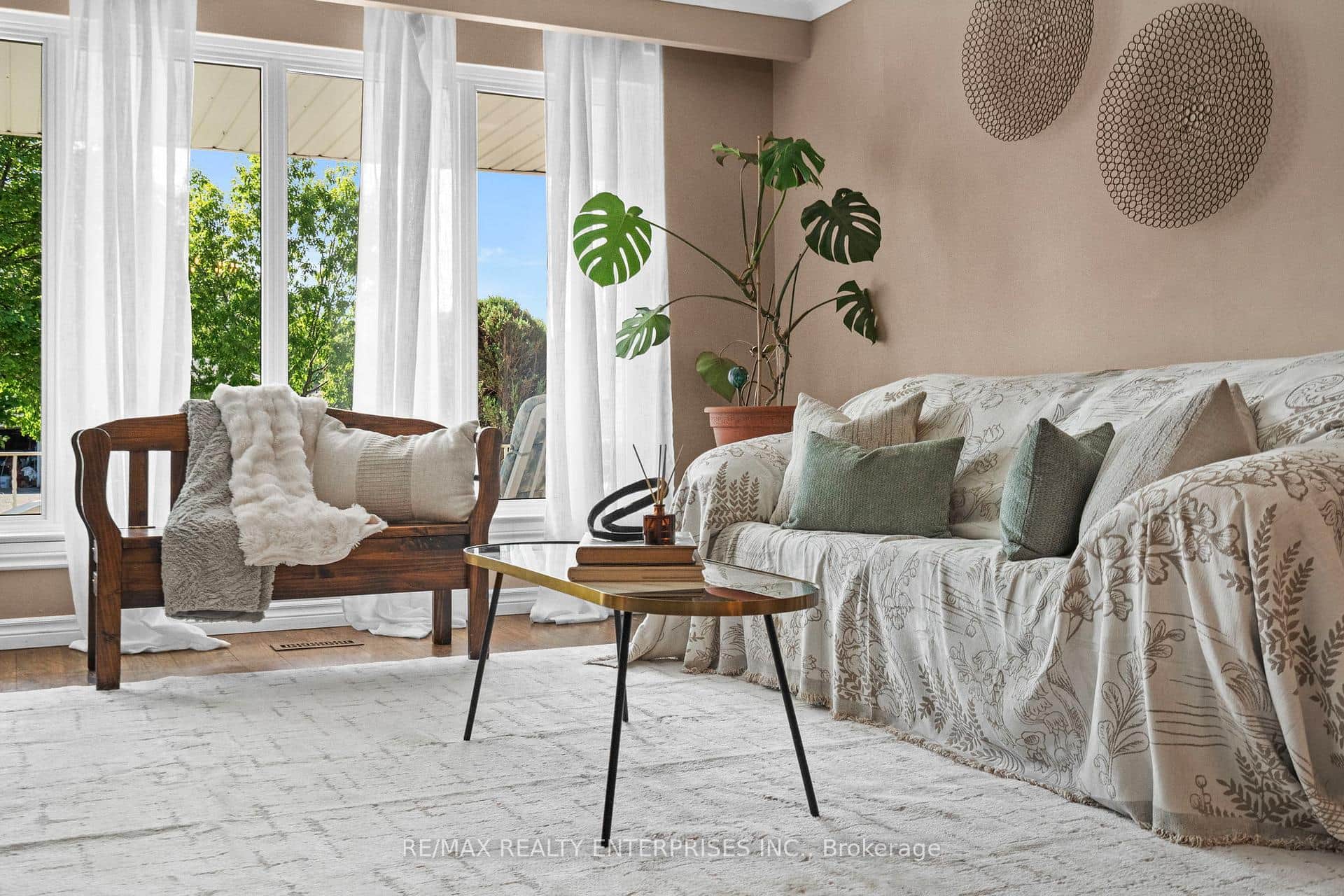 Living Space with large front window