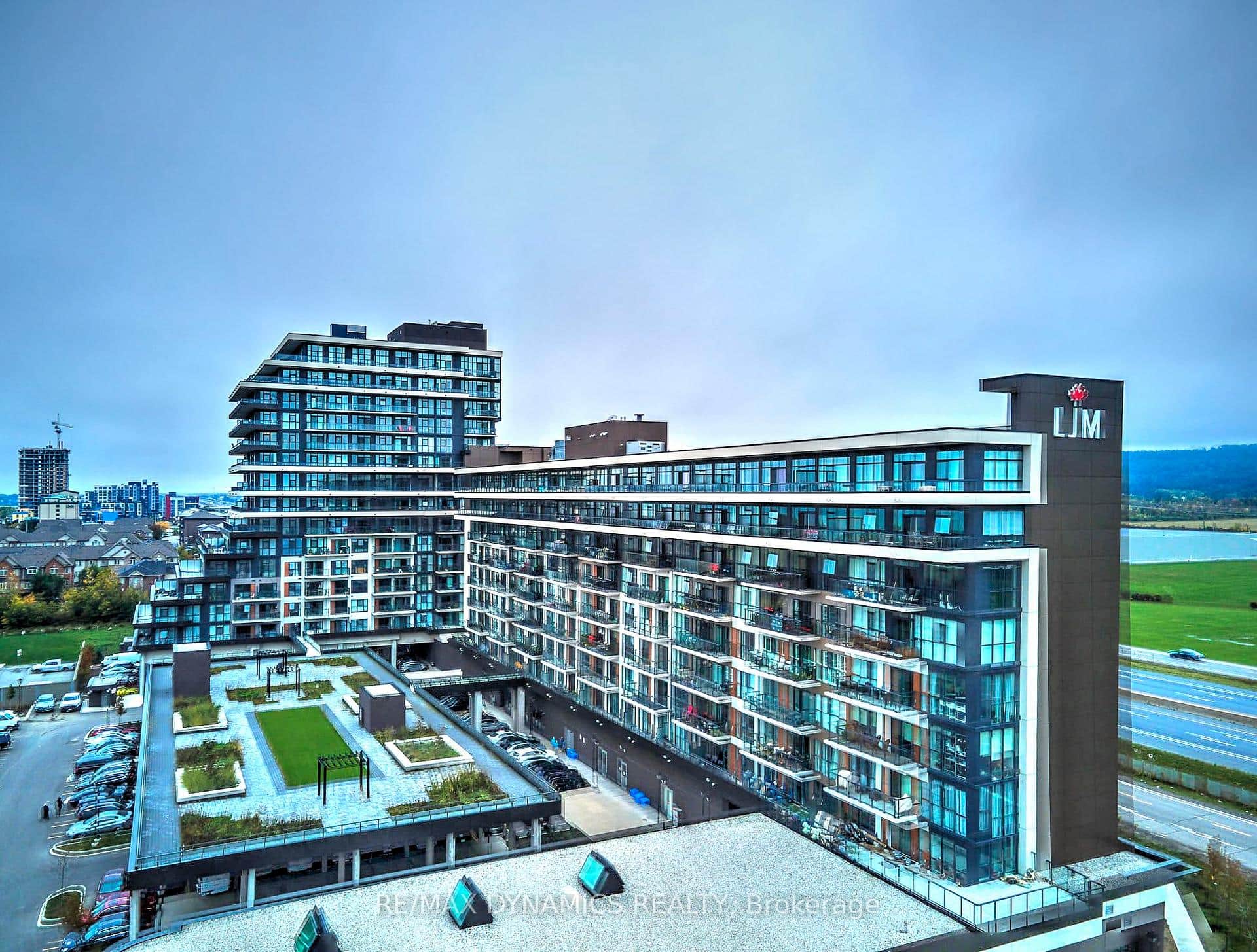 Modern building with many amenities