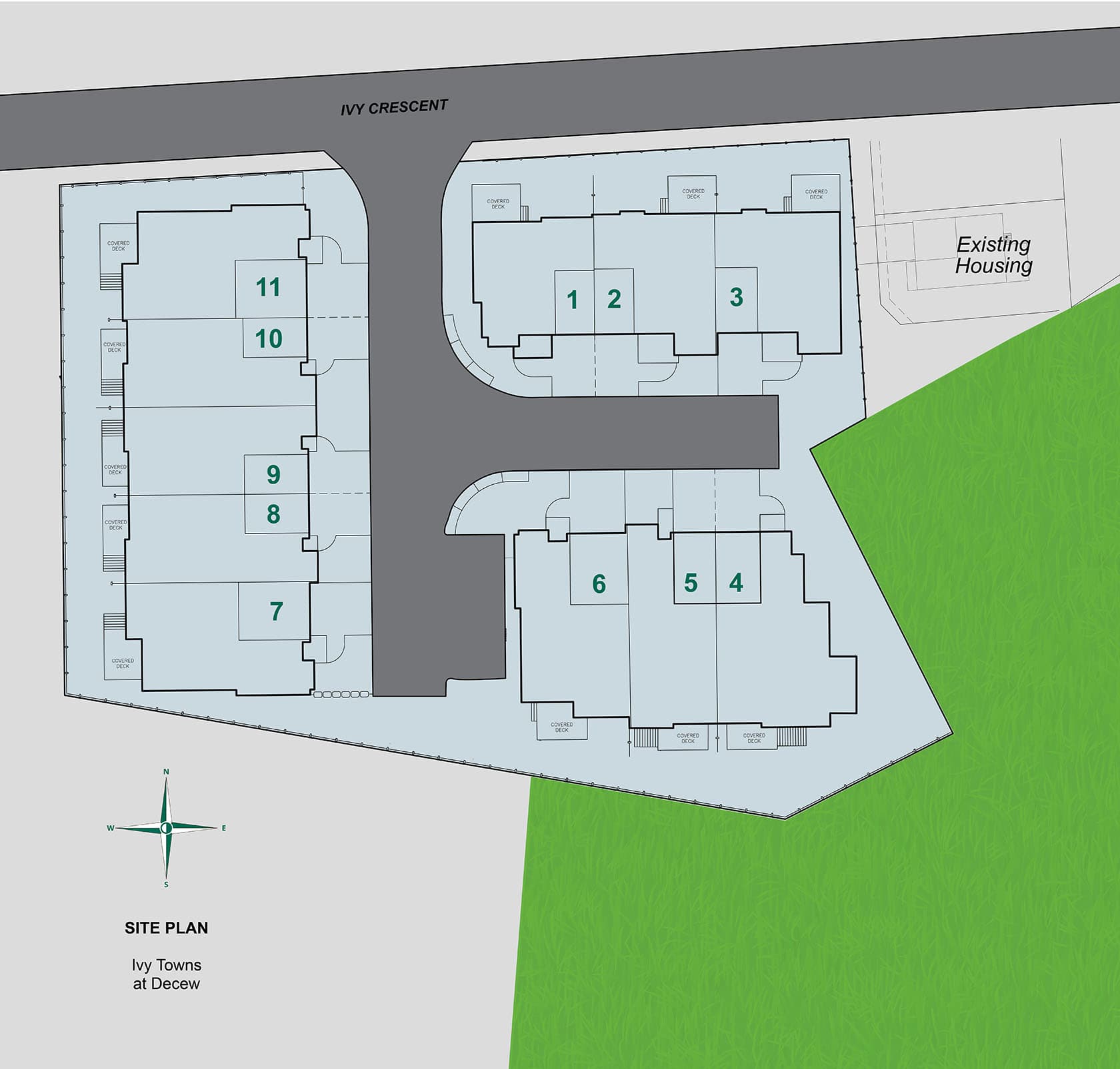 Site map — Ivy Towns at Decew